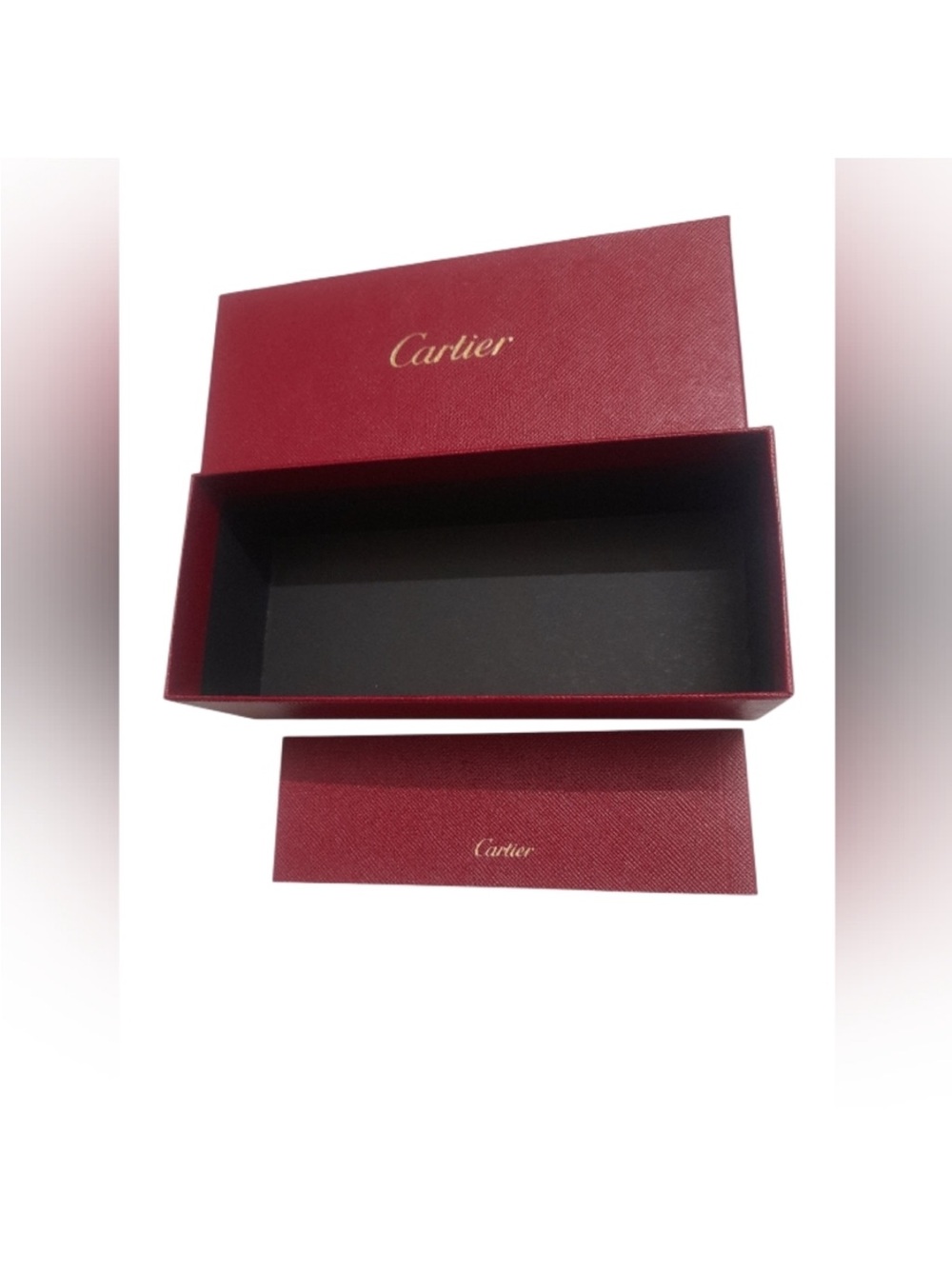 Cartier Red and Gold Glasses Presentation Box